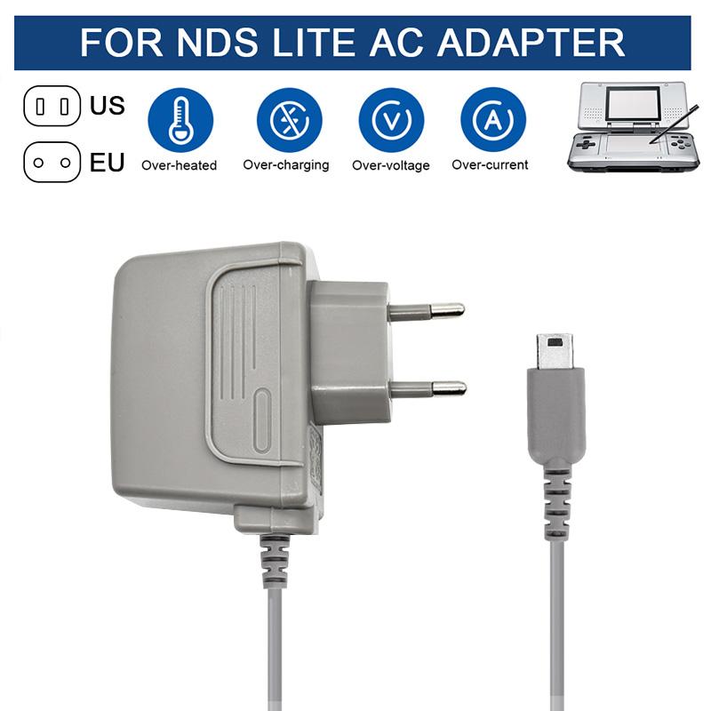 For DSL DS Lite NDSL AC 100-240V Adaptor Travel Wall Charger with EU US Plug Charger Adapter Power Supply Game Accessoires