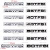 30 35 40 45 50 55 60 TFSI ABS Emblema Adesivo Adesivo Decalcomania per Bagagliaio Posteriore per Audi A4 A5 A6 A7 A8 Q3 Q5 Q6 Q7 Q8