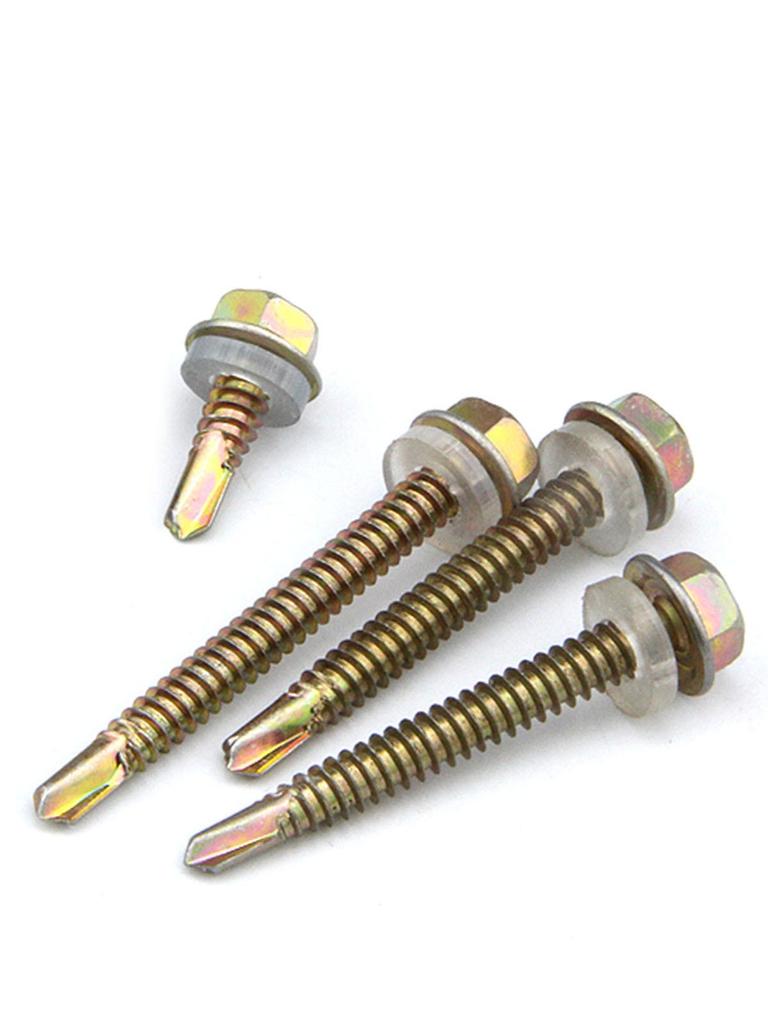 KI9S Stainless Steel Self-Drilling Hex Screw for Tile & Iron, M4
