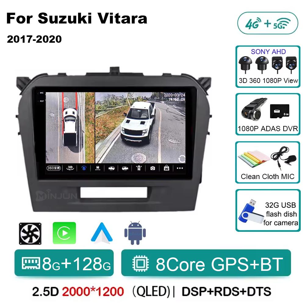 Android 14 Carplay Auto Qualcomm Car Radio Multimedia Player For Suzuki Vitara 2017 2018 2019 2020 Autoradio Stereo Head Unit