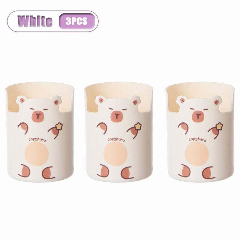 1-5PCS Cartoon Kapybear Pencil Holder Large Capacity Cute Desk Organizer for Back To School Office Student