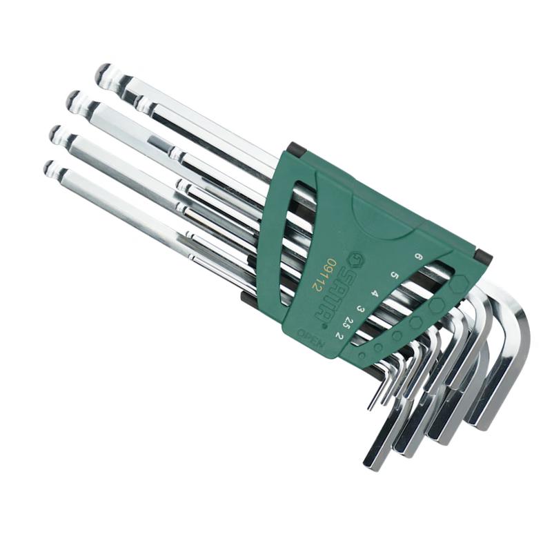 SATA 9112 10-Piece Metric Long Ball End Hex Key Set