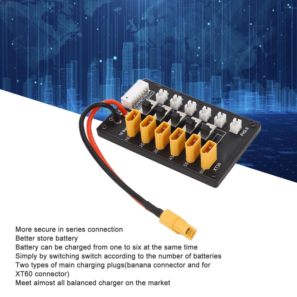 Series Charging Board 1S LiPo Battery Charger Plate Compatible PH2.0 for Tiny Whoop
