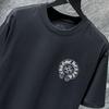 8702 CHROME HEARTS Summer New High Quality Cotton Round Neck Loose Large Size Men's and Women's T-shirt Couple T-shirt