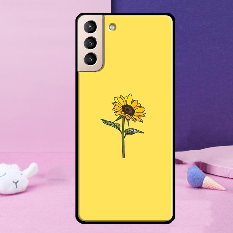 Summer Daisy Sunflower Floral Phone Case For Samsung Galaxy S24 Ultra S25 Ultra S9 S10 S20 S21 S22 Plus S23 S24 FE Cover
