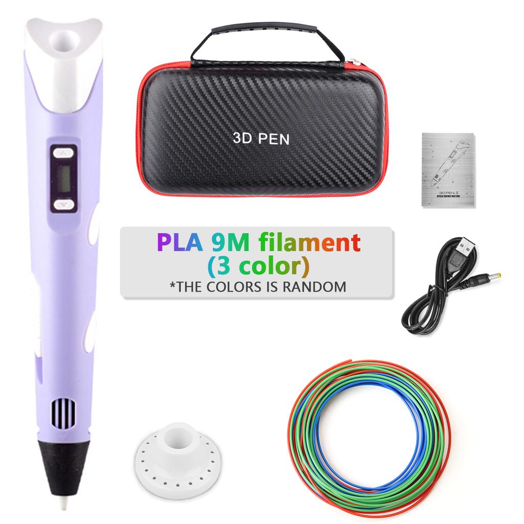 3D Printing Pen New 3D Pen with PLA Filament for Children Kids Creative DIY Pens Child's Birthday Gift Christmas