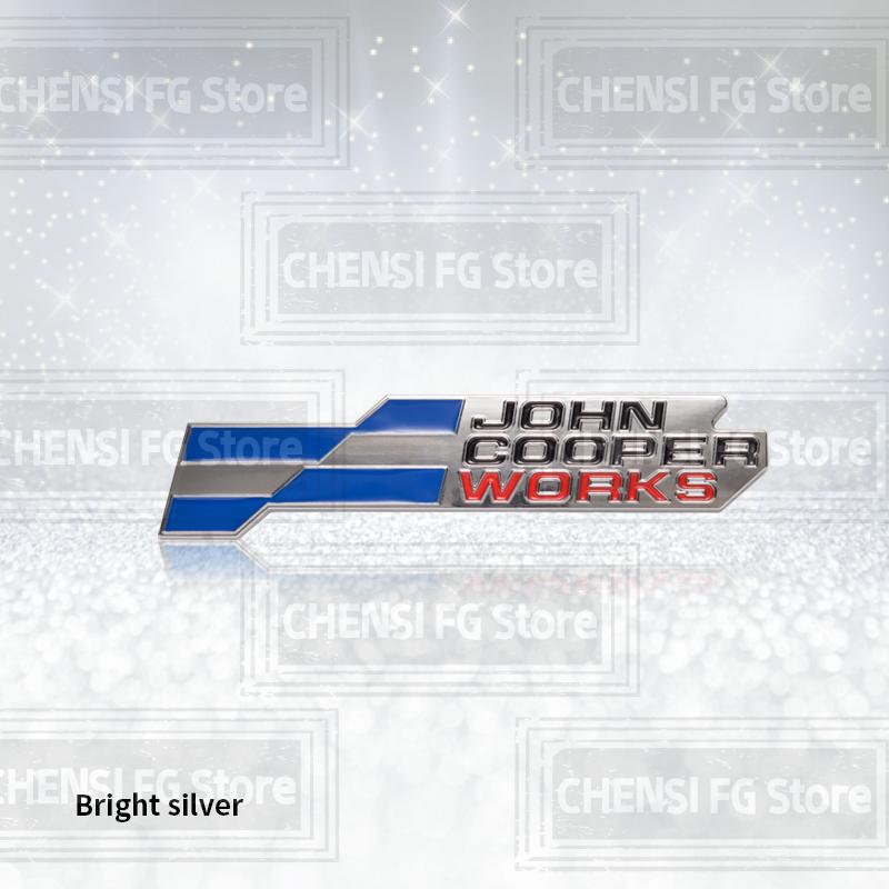 3D Metal Alloy NEW JCW Front Grille Badge For Cooper S R59 R60 R56 R58 F56 Countryman Clubman Car Rear Trunk Emblem Sticker