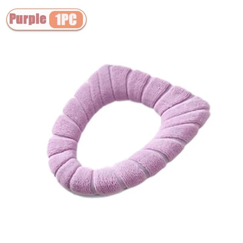 1-20PCS Non Slip Toilet Seat Cover Winter Warm Fleece Lined Universal Size Easy to Clean Bathroom Comfort Essential