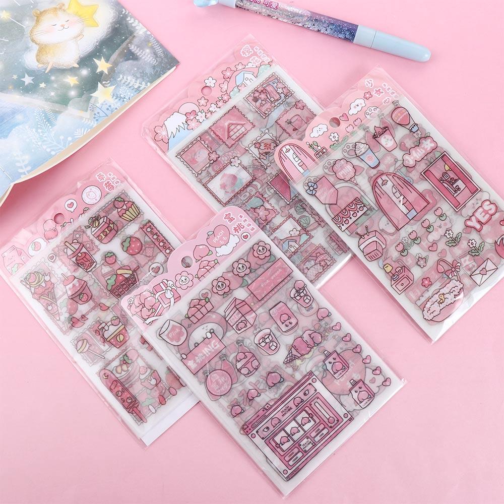 

Hand Account Sticker Decorative Sticker Diary Stickers Anime Stickers Pink Flash Point Sticker 5