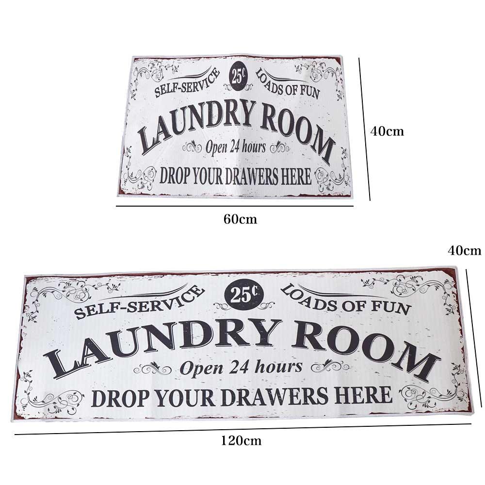 Anti-fouling Laundry Carpet Waterproof Laundry Rug Skin Friendly Laundry Floor Mat  Home Decor