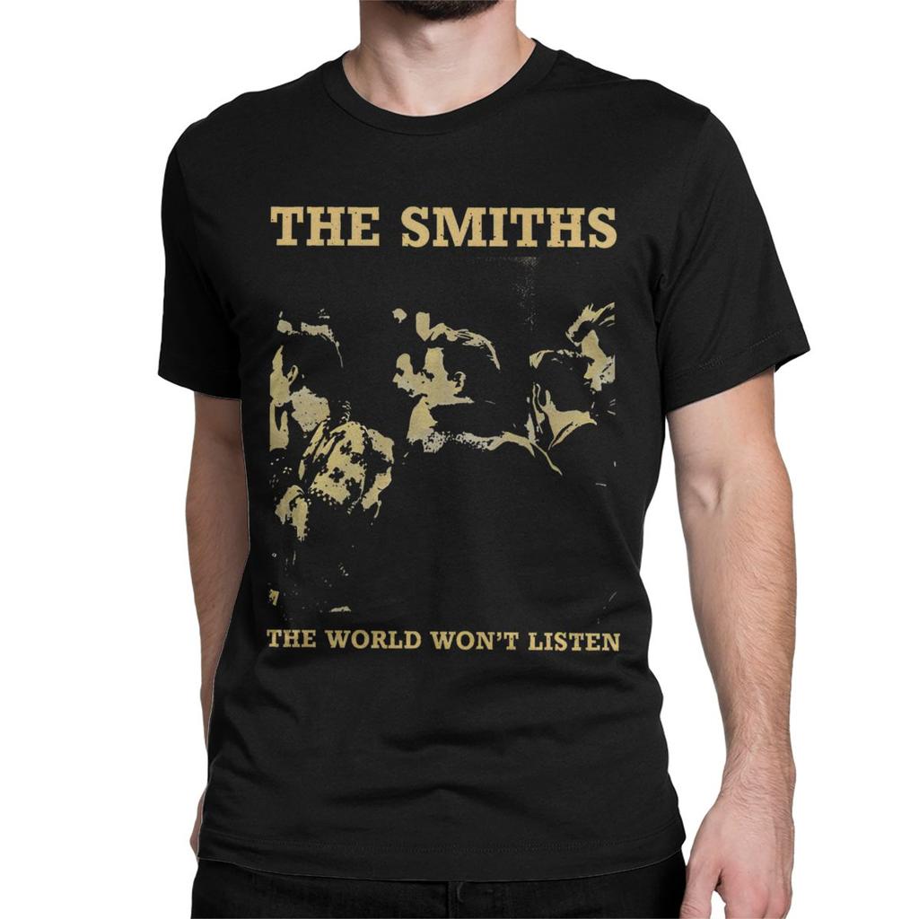 Casual Vintage The Smiths T-Shirts Men Women's Crew Neck Pure Cotton T Shirts Indie Punk Rock Band Tee Shirt New Arrival Tops
