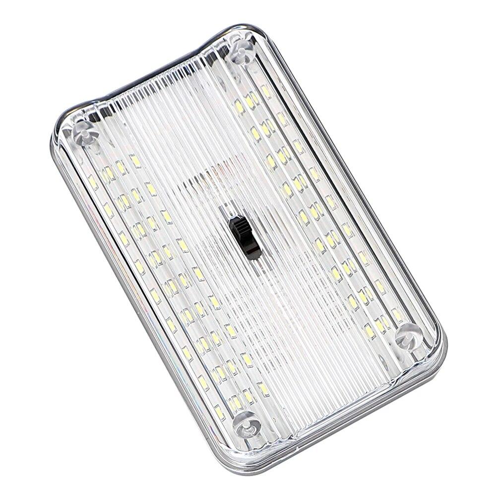 1Pcs Car Reading Light White Rectangular Car Doom Light Roof Ceiling Lamp Bulb 36 Led Auto Interior Light