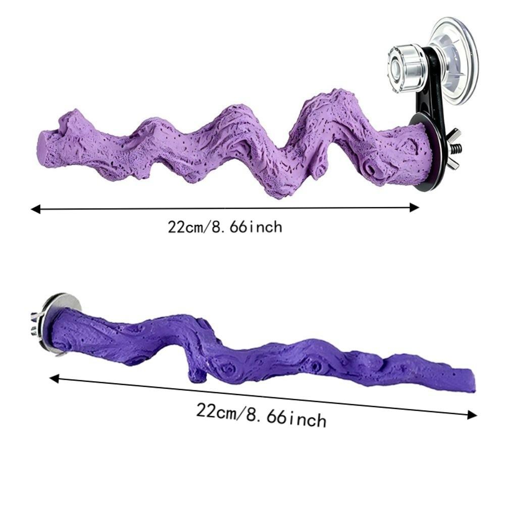 Rough-Surfaced Paw Grinding Stick Non-slip Reptile Climbing Branch Small Parrots