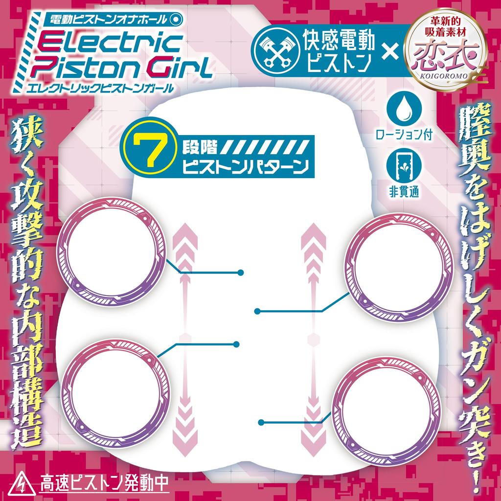 Electric Piston Girl Electric Maiden Electric Piston Masturbator That Moves Automatically Weight Koi [Aggressive Inside, 3700g, Material,