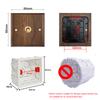 Black Retro Walnut Wall Toggle Switch Panel 1-4Gang 2Way Solid Wood Double EU/FR Socket Universal Usb C Electrical Power Outlet