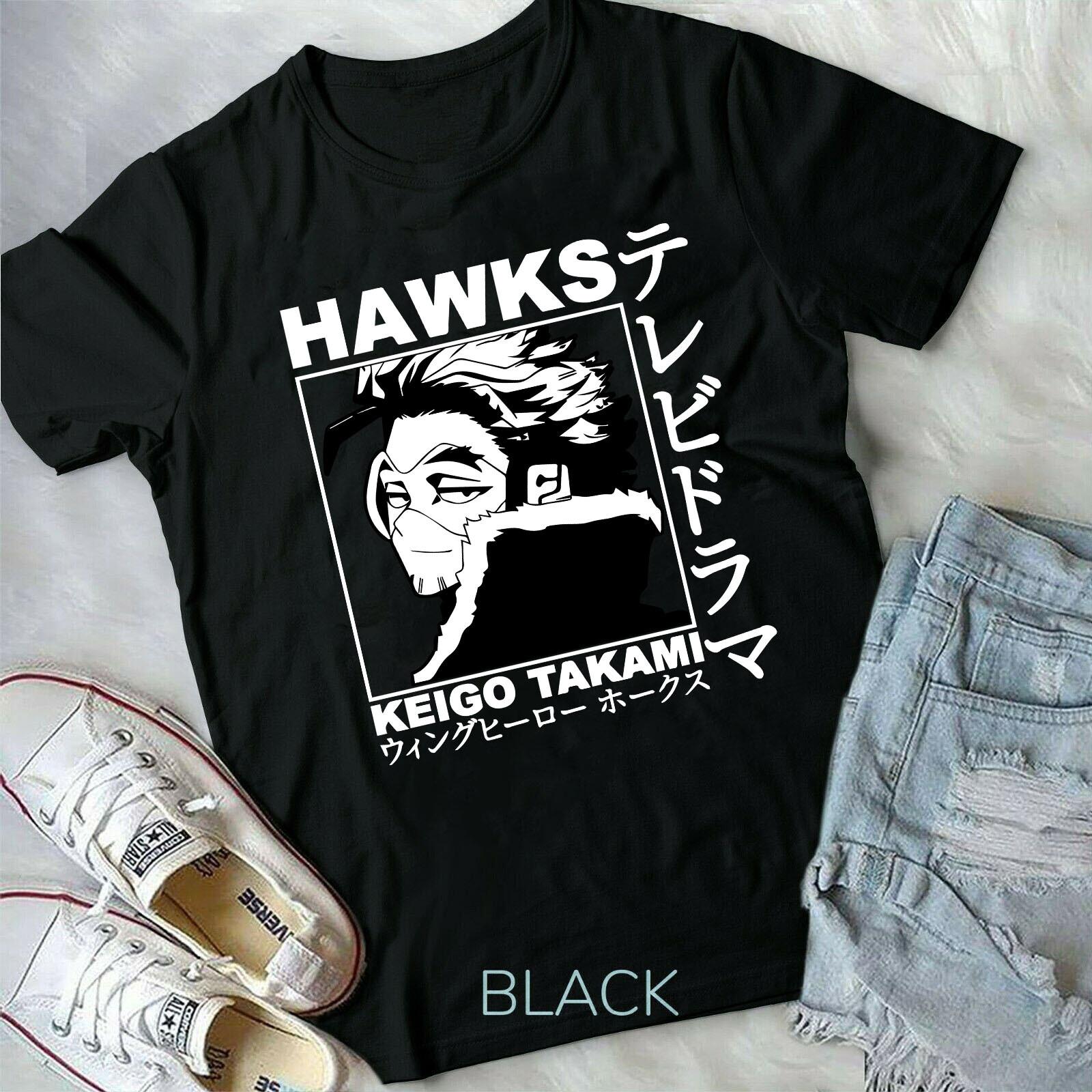 HAWKS Keigo Takami My Hero Boku no Hero BNHA MHA Anime Manga new Unisex T-shirt XL