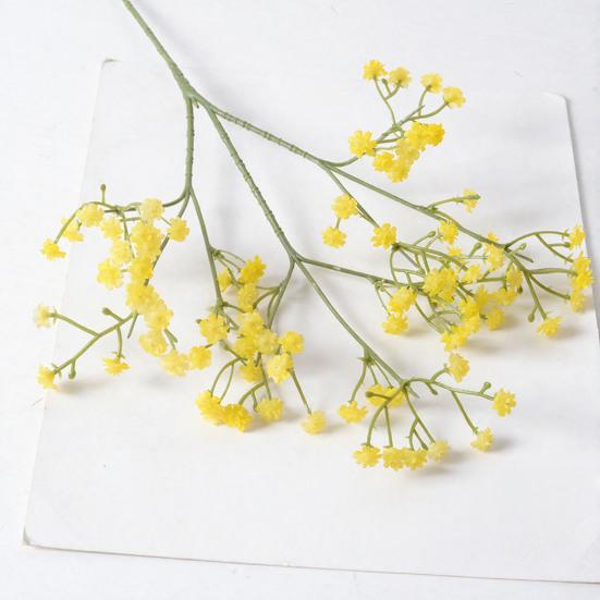 3 Stems Babys Breath Artificial Flower Real Touch Gypsophila Flower Bouquet for Vase Wedding Centerpieces Floral Arrangements Home Party Decoration