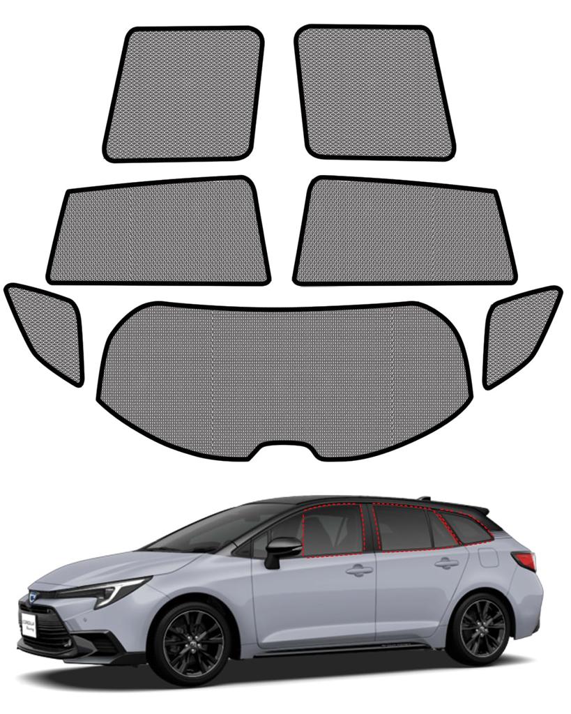 Loveyes Toyota Corolla Touring 210 Series Sunshade Insulated Insect 7 Light UV Dedicated Accessory Touring 210 Mesh, Sunshade, Repellent, Built-in