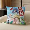 Anime H-Higurashi W-When They Cry Cushion Cover Inches Farmhouse Decor Home Throw Pillow Covers for Couch Decorations