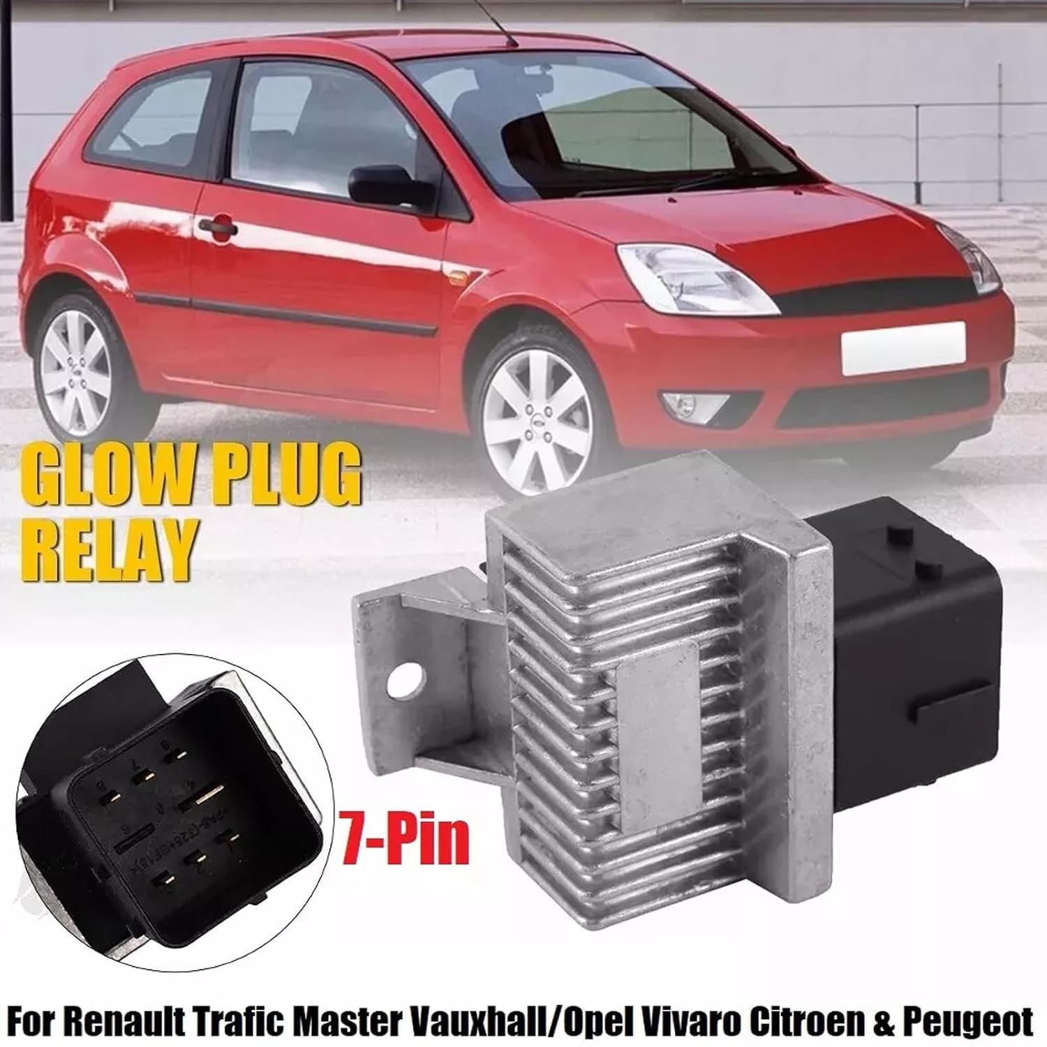 

Car Glow Plug Relay Time Control Unit For Renault Trafic Master Vauxhall OpelVivaro Citroen Peugeot OEM5981.40 Car Accessories 1pc