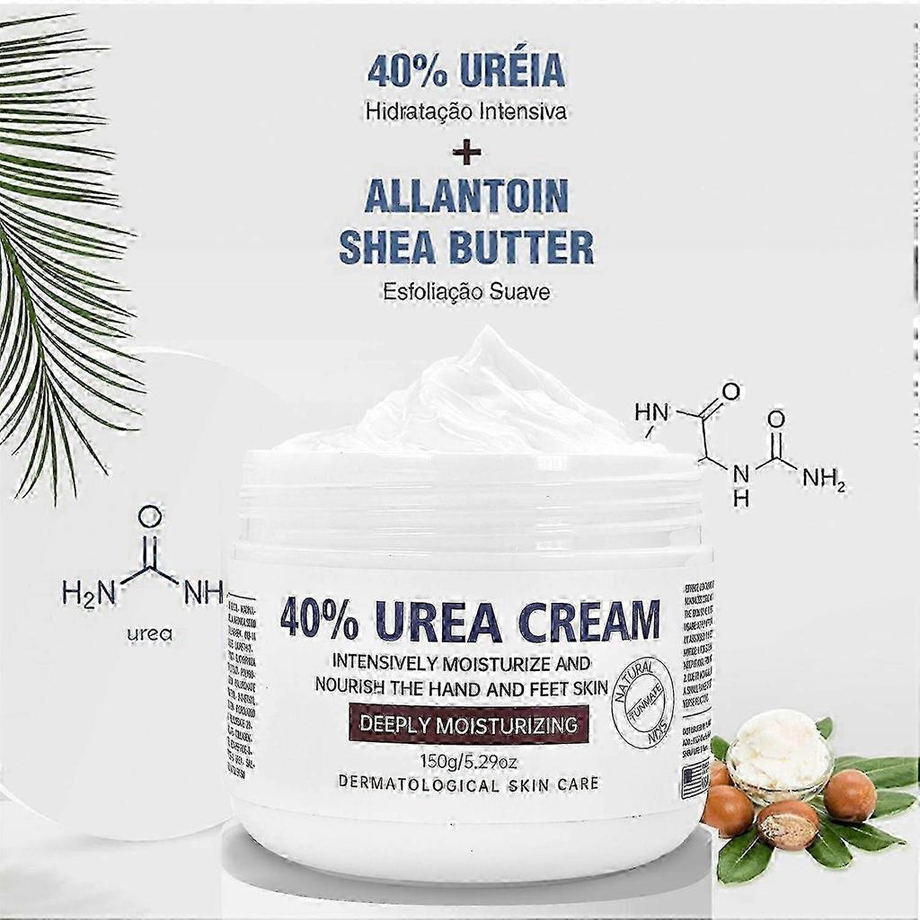 40% urea cream is suitable for feet, hands, elbows, legs and knees.