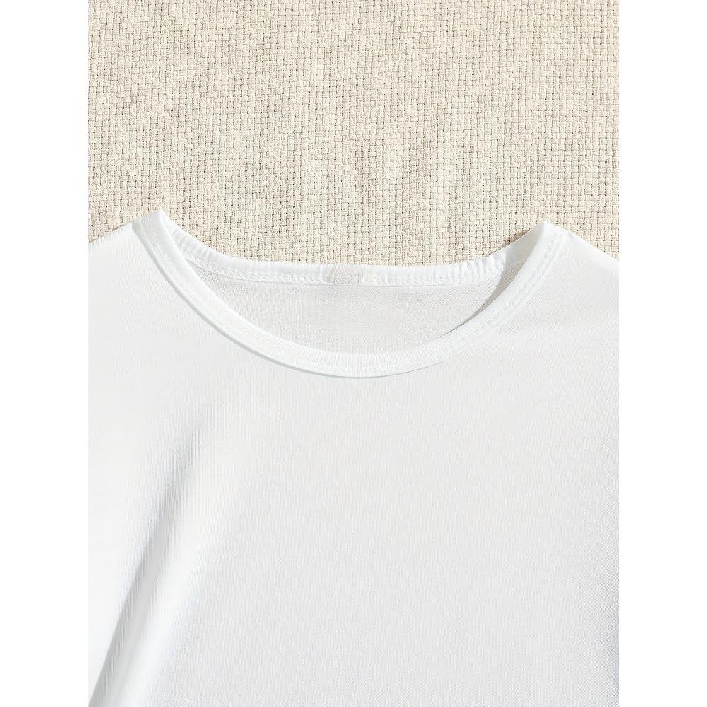 Colorful Rainbow Happy Birthday Girl Print White T-Shirt Soft Round Neck Short Sleeve Tops Casual Birthday Party Tee