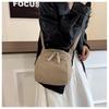 Women's Retro Casual Corduroy Shoulder Bag - Solid Color, Japanese & Korean Style Crossbody Fashion