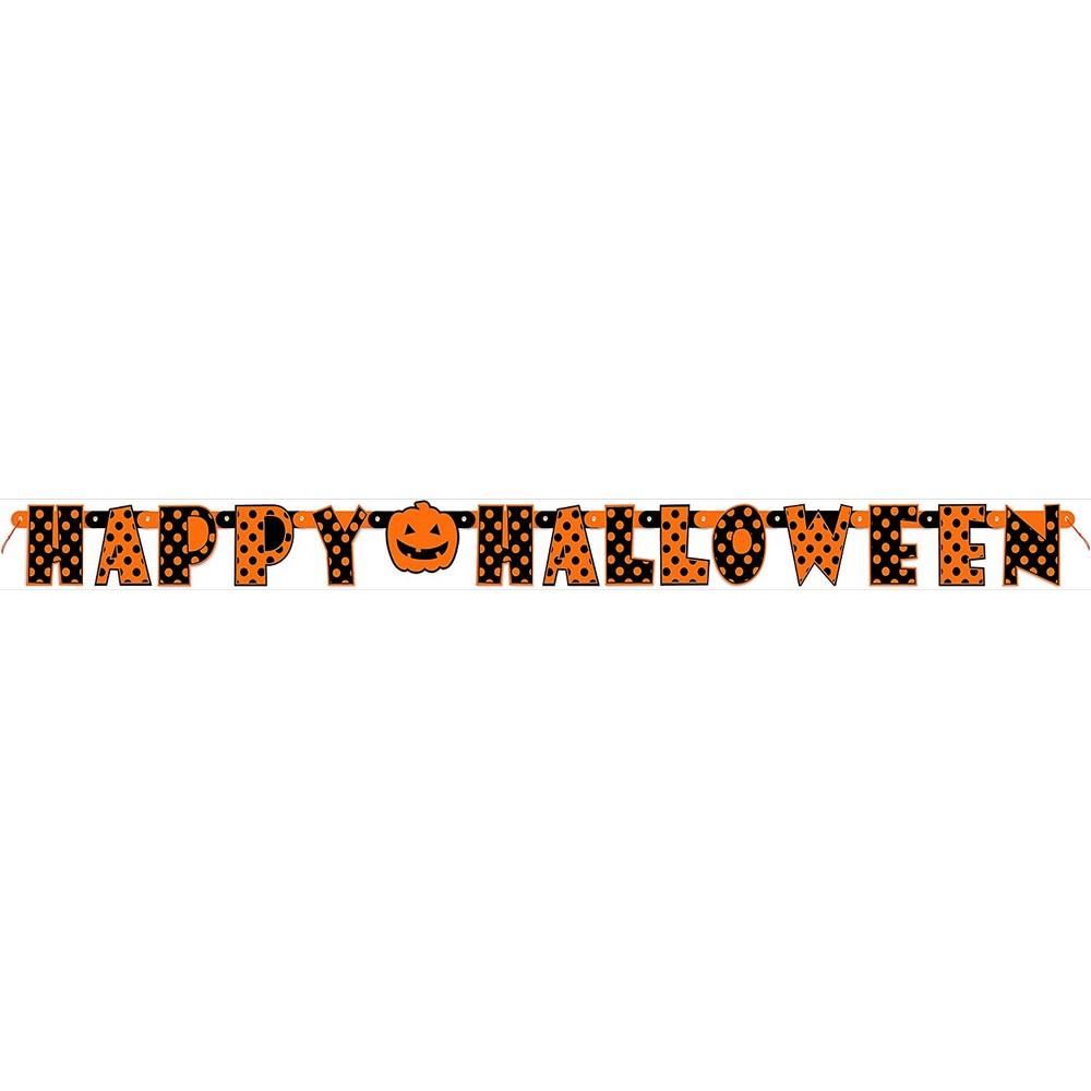Unique Party Polka Dot Halloween Banner