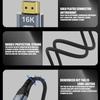 Fast Speed HDTV 2.2 Extender Cord For 16K 60Hz 8K 240Hz Resolution Durability PVC And Durability Video Cable