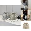Stylish New Chinese Style Bucket Bag With Embroidered Silk And Trendy Chain Strap