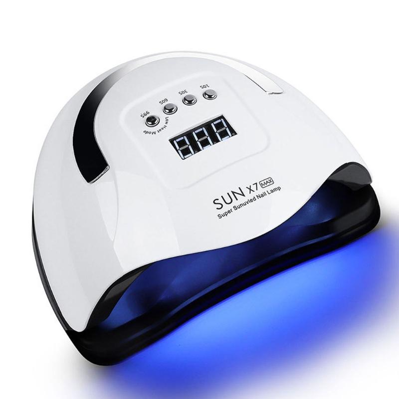 UV Led Nail Lamp 150w 57pcs Dual Light Breads Nail Dryer 4 Timer Setting Gel Nail Polish Lights Curing Gel Nail Lamp