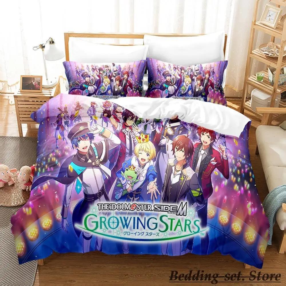 THE iDOLM@STER SideM Bedding Set Single Twin Full Queen King Size Bed Set Adult Kid Bedroom Duvetcover Sets Anime Bed