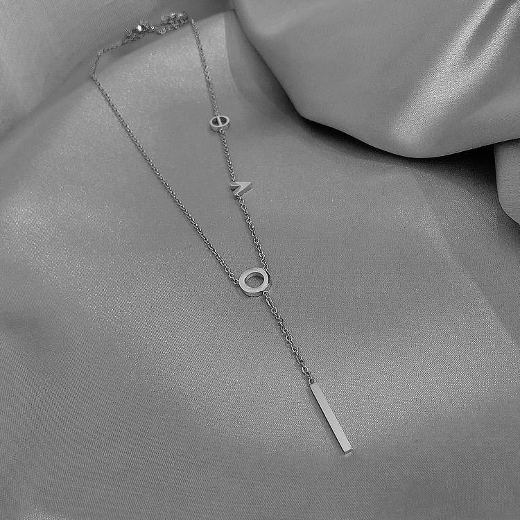 S925 Silver Retro Circle Necklace – Women's Elegant Clavicle Chain, Light Luxury Trendy Sweater Accessory