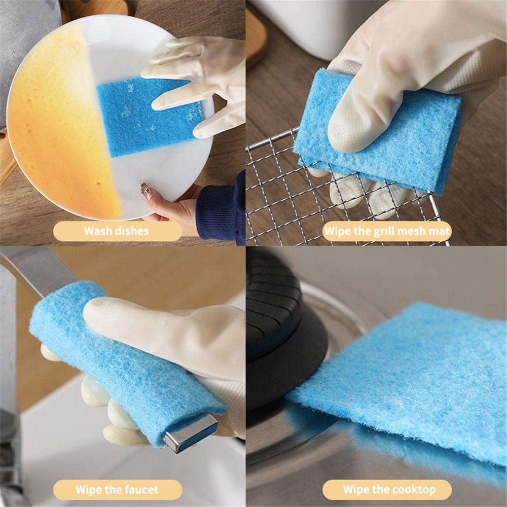 10 Stück Keine Reiniger erforderlich Einweg-Scheuerschwämme Eingebaute Natron Einweg-Natron-Scheuerschwamm Küchentuch