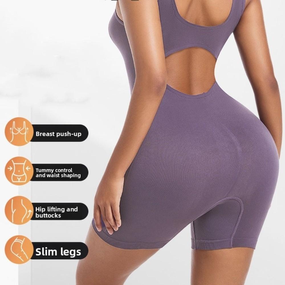 Seamless Slim Fit Shapewear Tummy Control Slimmer Body Shapers Sweet Yoga Jumpsuit Ladies