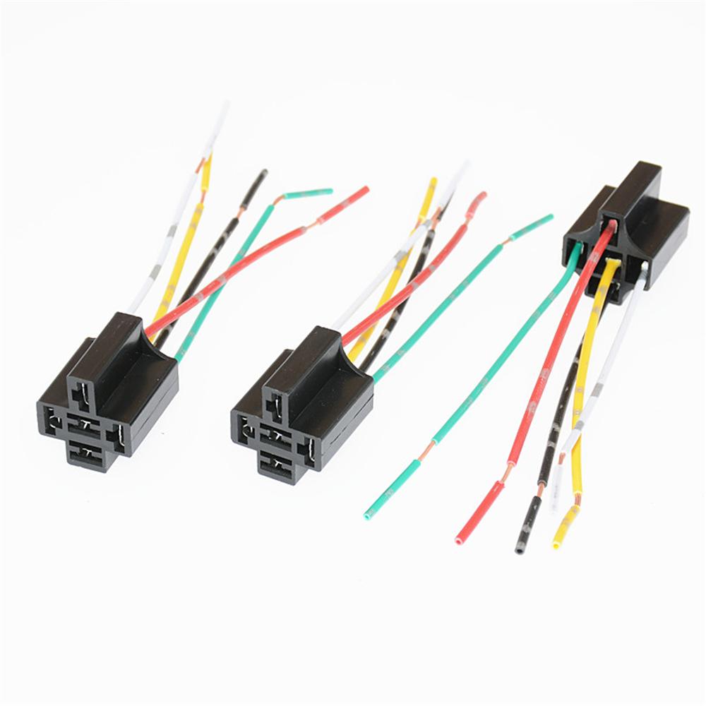 5/10/20 Bucăți Soclu Releu Auto cu 5 Pini Conector Cablaj Mufe Bază Releu Bachelita pentru Releu Auto 12V 24V 4 Pini 5 Pini