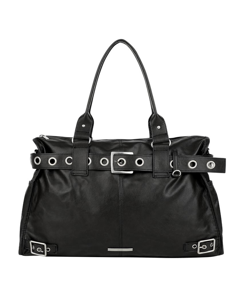 Illigo Belted Square Tote Bag Black