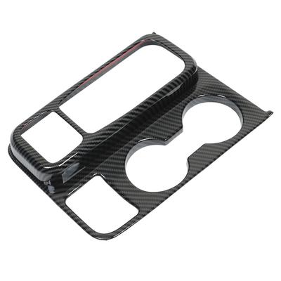Pannello Centrale Controllo Leva Cambio Rivestimento Stile Fibra di Carbonio Coperchio Portabicchieri Decorazione Sostituzione per