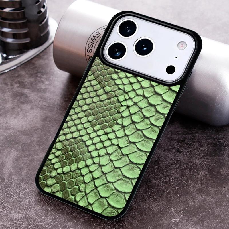Snake Skin Texture Phone Case For iPhone 17,16e,15,14,13,12,11,Mini,Pro,MAX Soft Silicone Cover