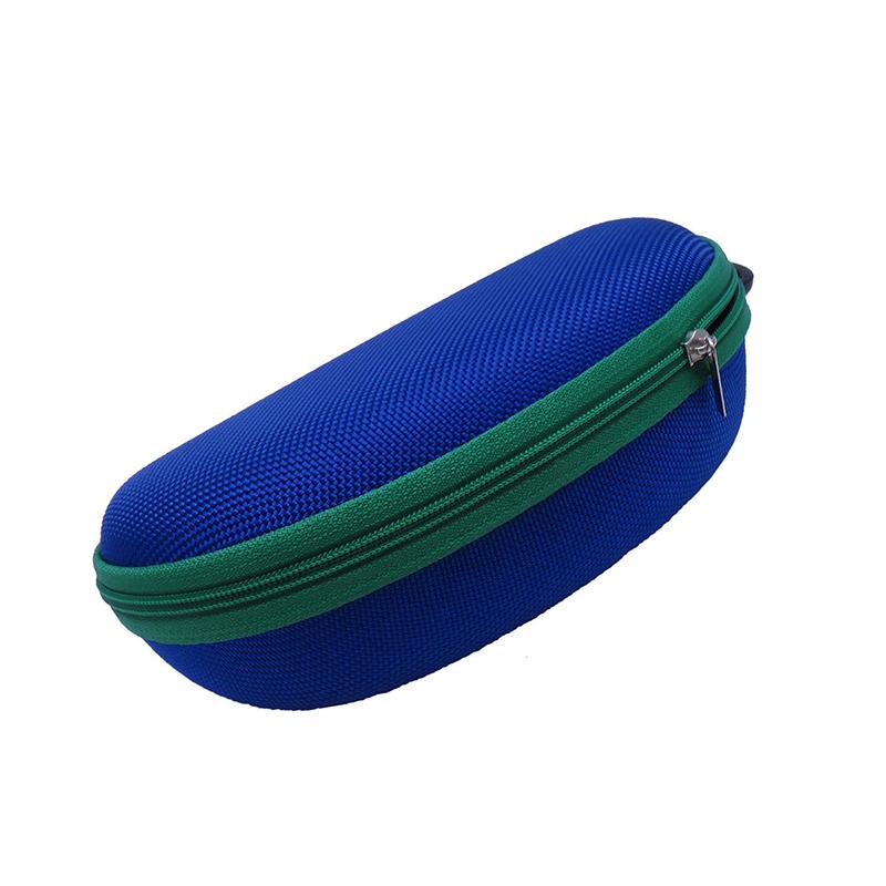 Portable Eva Glasses Case With Carabiner Hook Colorful Sunglasses Hard Cases Zipper Eyeglasses Protector Box Eyewear Accessories