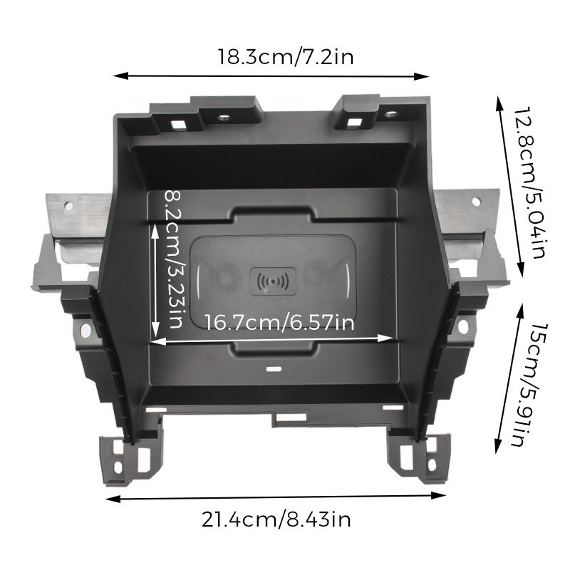 Car Wireles Charging Pad For Hyundai Sonata 7th Gen LF 2017 2018 2019 Center Console Phone Holder Fast Charger Plate Accessories