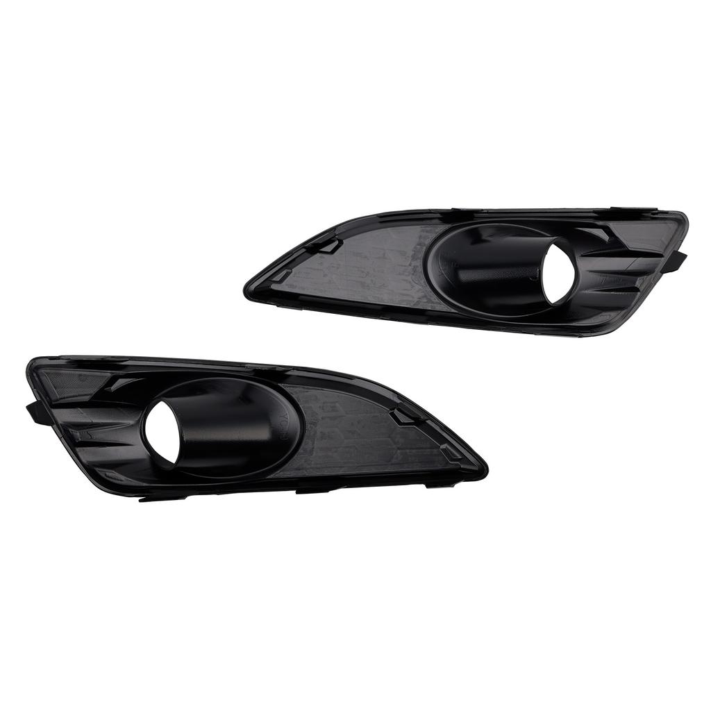 2PCS Matte Black Front Fog Light Lamp Cover Grille Fit Ford Fiesta 2013-2017