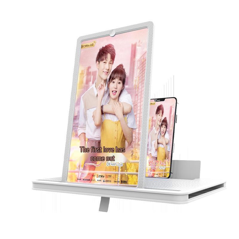 3D HD Eye-Protecting Mobile Screen Amplifier with Retractable Stand