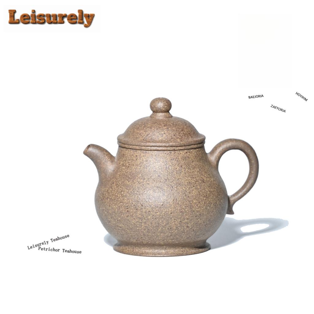 111ml Traditional Yixing Purple Clay Teapots Handmade High Pan Pot Raw Ore Downhill Mud Kettle Zisha Tea Set For Tea Supplies
