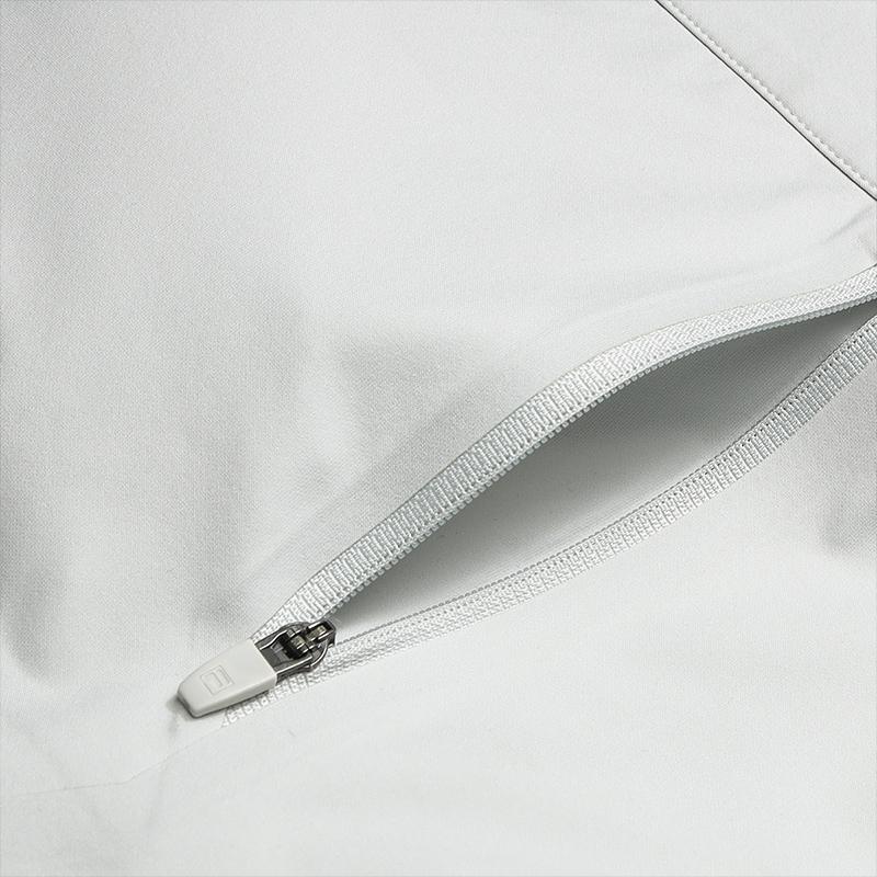 FILA Milano Series Fashion Simple Classic Basic Solid Color Casual Versatile Comfortable Woven Long Sleeve Shirt Men shirts Void-Gray F11M615410FGY