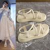 Roman Sandals Women's 2025 New Summer Wear Fashion and High Sense with Skirt Non-slip and Not Tired Women's Shoes