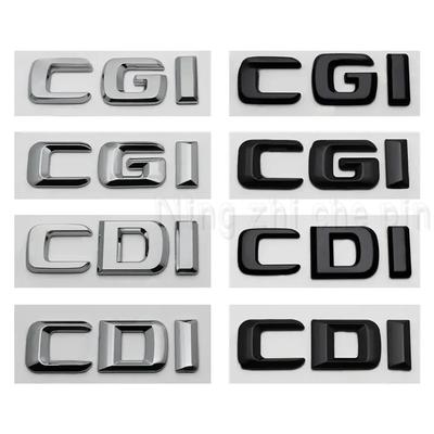 ABS CGI CDI Logo Car Fender Side Emblem Sticker Tail Trunk Badge for Mercedes Benz S350L E260L C200 W213 W204 W205 W207 SLK GLE