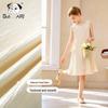 CHANZUIGOU Girls' Iridescent Ruffle Princess Vacation Dress