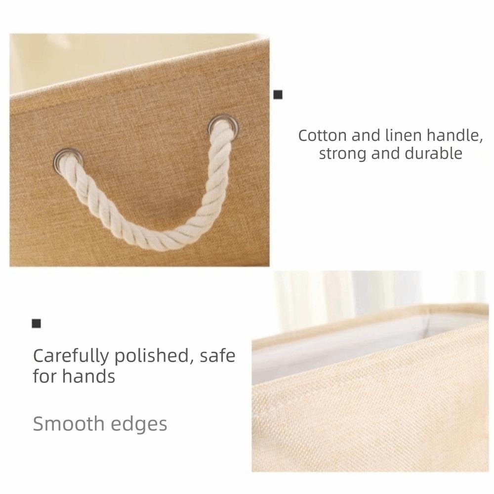 Portable Folding Storage Baskets Rectangular Clothes Sundries Organizer Kids Toys Organizer  Closet