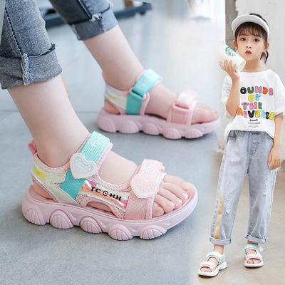 Mädchen Sandalen Kinder Strandschuhe 2025 Sommer Neu Leicht Prinzessin Schuhe Weiche Sohle Prinzessin Niedliche Sandale